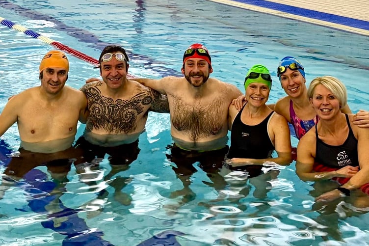 Monmouth Tri Club members made a big splash for charity in the pool
