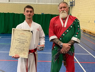 Trio kick on with black belt tae kwon-do gradings