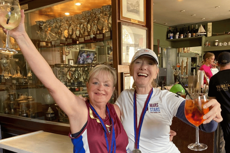 Jackie and Sally celebrate