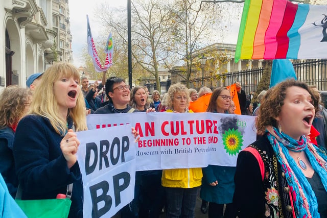 Forest of Dean Climate Choir flash mob  in British Museum protest