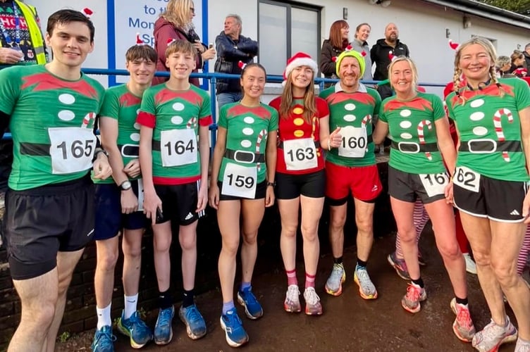 It was yo-ho-go for MonRoss Trailblazers at Monmouth's Santa Fun Run
