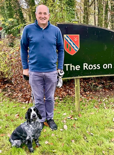 Stephen Sharpe won Ross Golf Club's first winter stableford