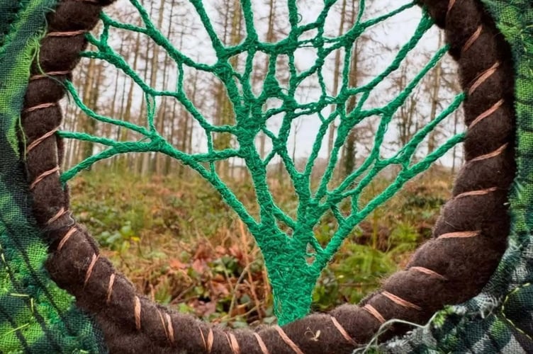 Rebecca Baddeley has created a piece for the Buckholt sculpture trail