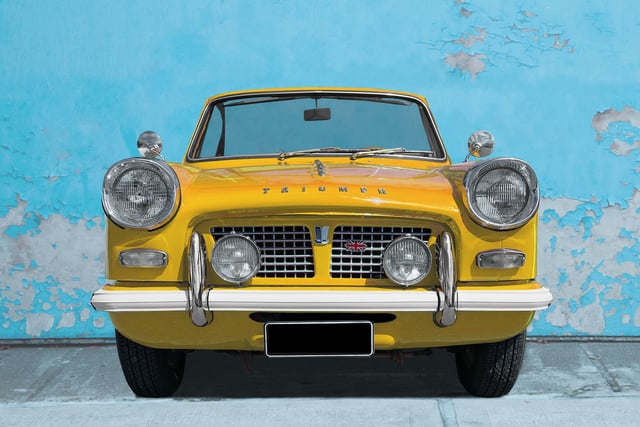 Gleaming Triumphs on the road