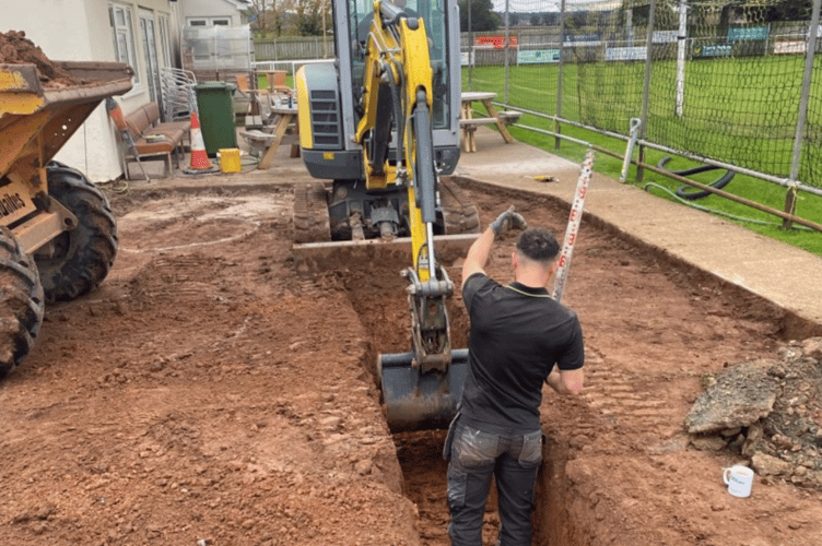 Work on a new hospitality suite is already under way