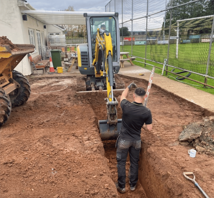 Work on a new hospitality suite is already under way