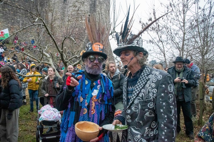 Geoff Fawcett of The Widders and Wassail Butler Tom Cousins