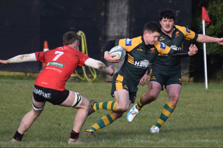 Will Hartland was Newent's man of the match. Picture- Georgina Gardner.