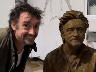 Richard Hammond statue unveiled at Herefordshire workshop 