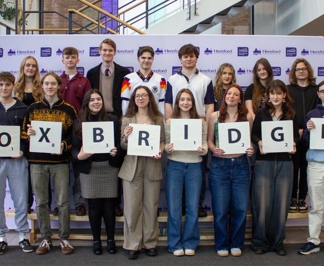 Hereford students are Oxford and Cambridge bound