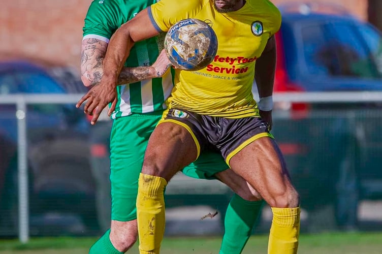 Deqwon Ebanks fired a last-gasp winner for Newent Town