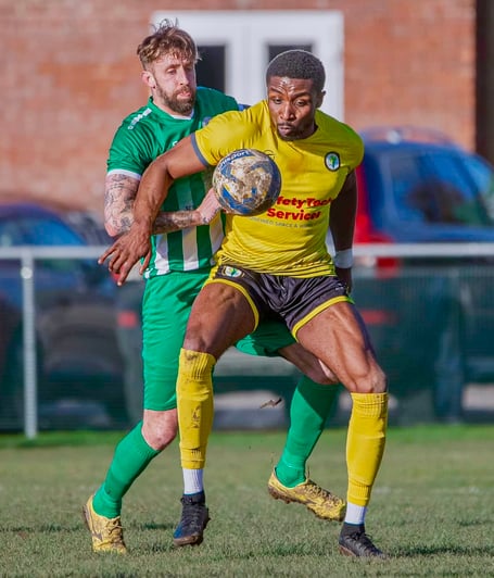 Deqwon Ebanks scored the winner for Newent Town