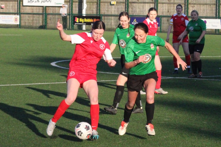 Ross Ladies had their hands full at Hereford Pegasus