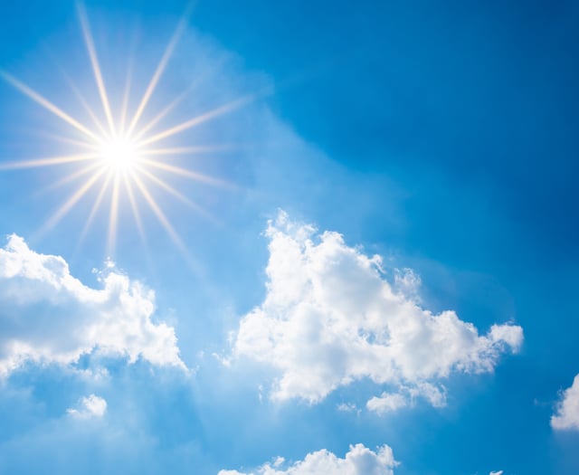 Sunny today patchy rain tomorrow