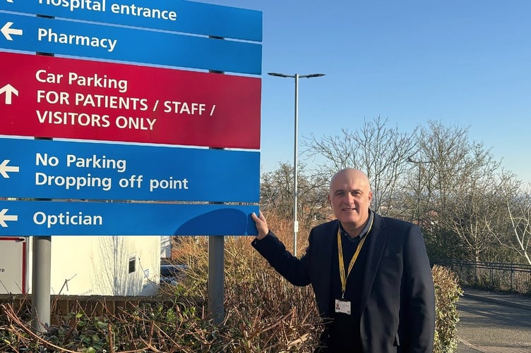 Councillor with sign