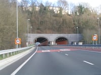 Roadworks on A40 Gibraltar tunnels