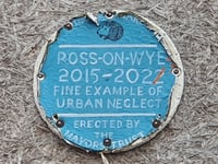 ‘Urban neglect’ cheeky blue plaque removed