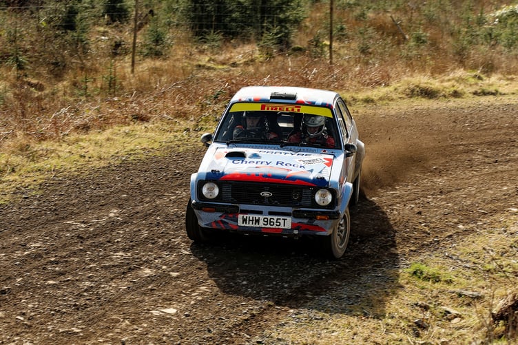 Geoff Phelps with Clive Jones in the Hartpury Farms-backed Escort RS180 took a class win.