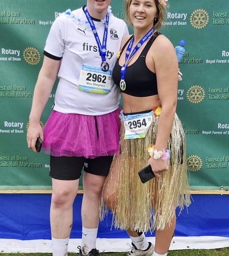 Max Shepherd and Georgia Brinton ran in style.