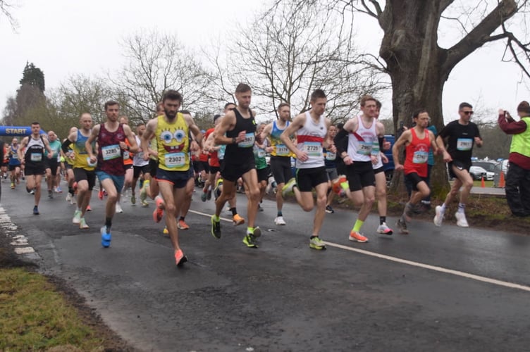 The start of the race at Speech House