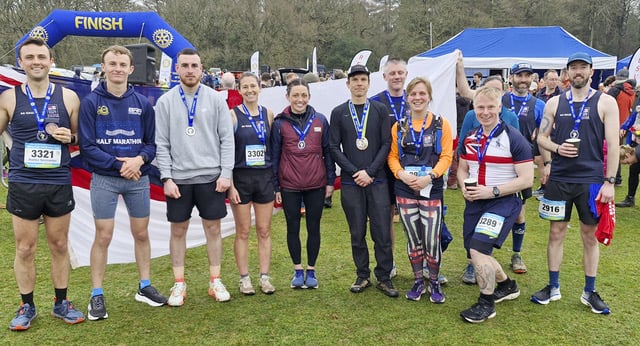 The team from the Royal Navy.
