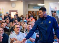 Jude Bellingham tours Forest Lucozade and Ribena factory