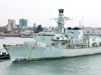 HMS Monmouth takes last voyage to Turkish breaker's yard
