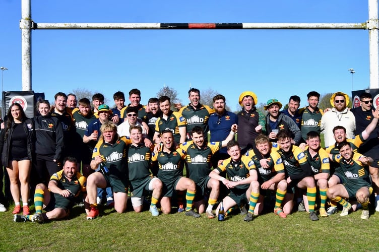 Newent RFC are celebrating an unbeaten title-winning league season 