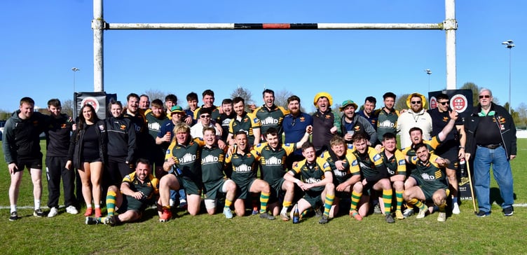 Newent RFC are celebrating an unbeaten title-winning league season