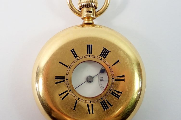Half Hunter Pocket Watch 