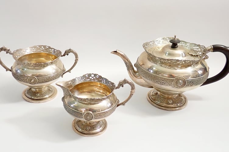 Irish Silver Tea Service