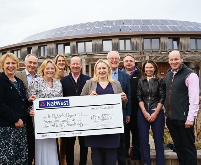 Agricultural society lends support to St Michael's Hospice