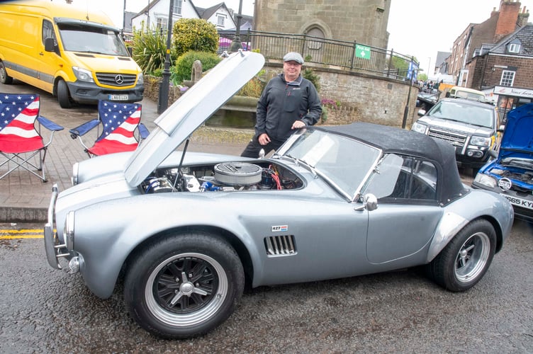 Dave Sharpe of Bream with his AC Cobra replica built in 2004.