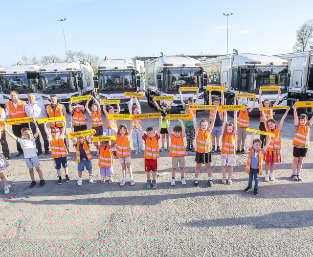 Local children name council's recycling lorries
