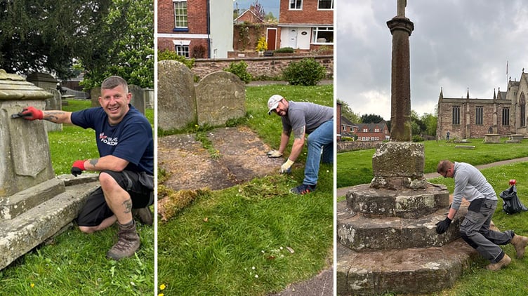 Churchyard clean up