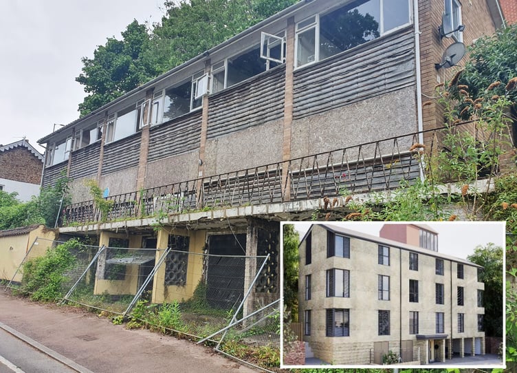 Derelict block of flats