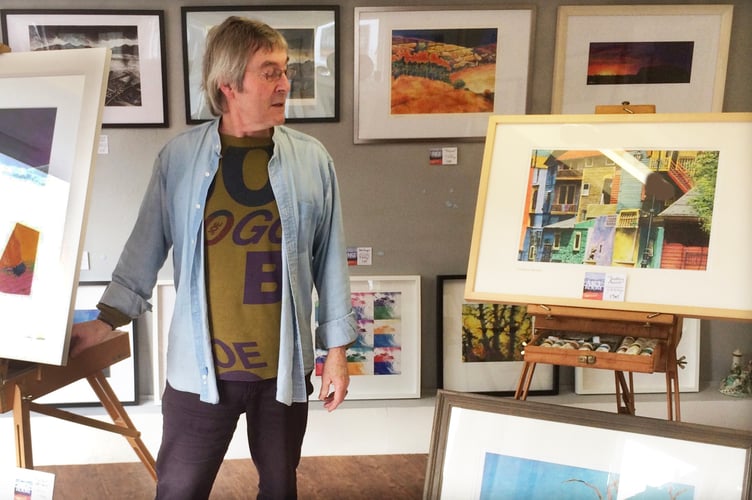 Artist and paintings