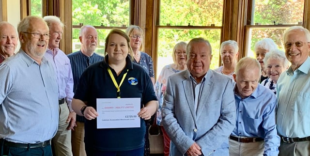 Catholic men's group donates £1,725 to EnviroAbility
