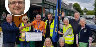 Donation made to charity in memory of Phil Johnson