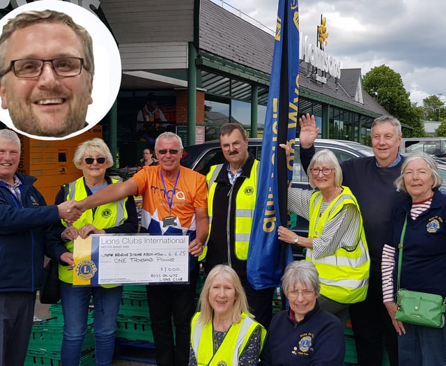 Donation made to charity in memory of Phil Johnson