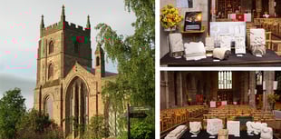 Romanesque stone carvings by Llangarron artists at Leominster Priory