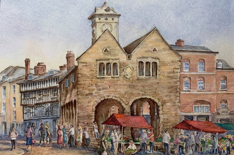 Artist painting