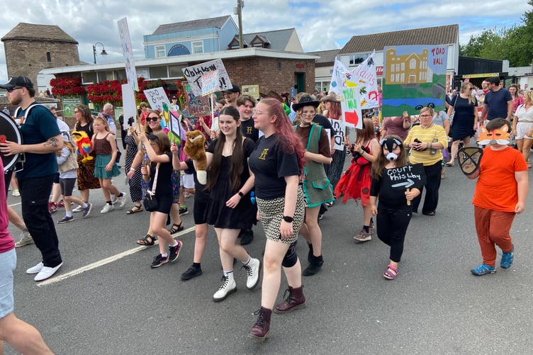 Paraders at Monmouth Carnival