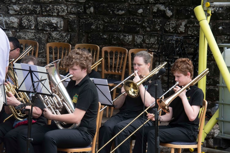 Lydbrook Band playing an operatic medley.