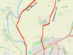 Miles without stiles walking loop from Ross