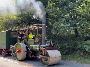 Traction engine in the Forest
