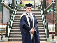 Graduate finally celebrates MA after ten-year wait