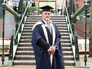 Graduate finally celebrates MA after ten-year wait