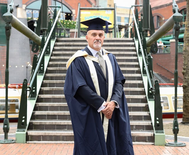 Graduate finally celebrates MA after ten-year wait