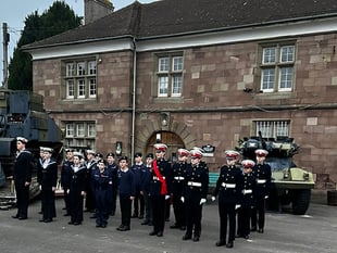 Ross-on-Wye and Monmouth Cadets Parade for Trafalgar Day